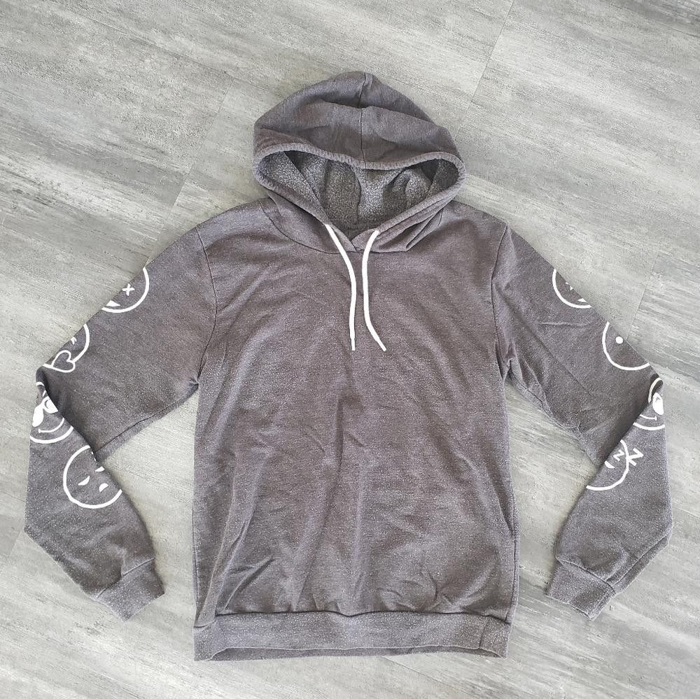 Designer Grey Emoji Weekly On Fire Hoodie Size M / US 6-8 / IT 42-44 - 1 Thumbnail