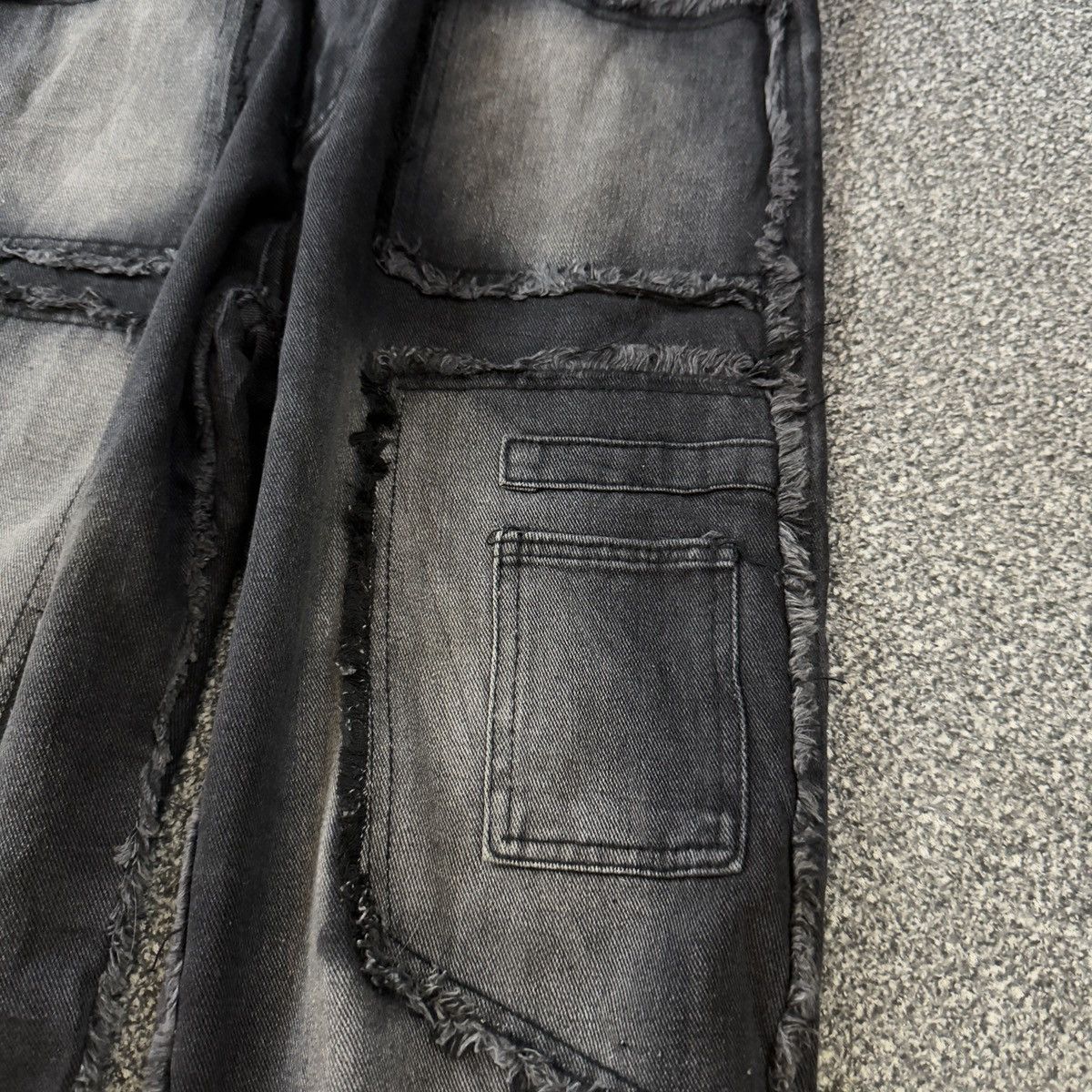 If Six Was Nine Japanese Y2K Nothingtosomething Black Denim Size US 31 - 5 Thumbnail