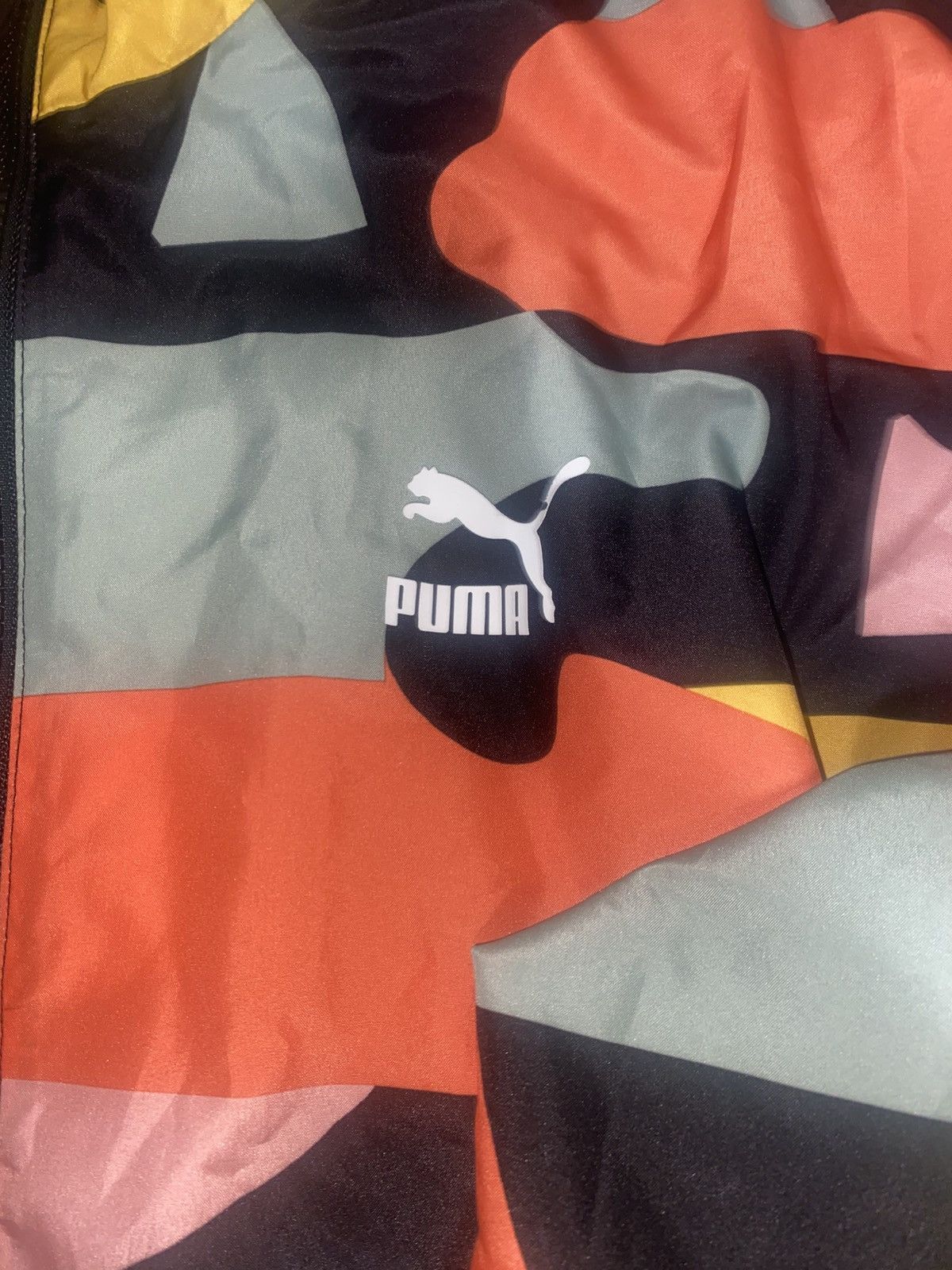 Puma Puma Windbreaker Jacket - Abstract Camo/Geometric Print Size US XL / EU 56 / 4 - 3 Thumbnail