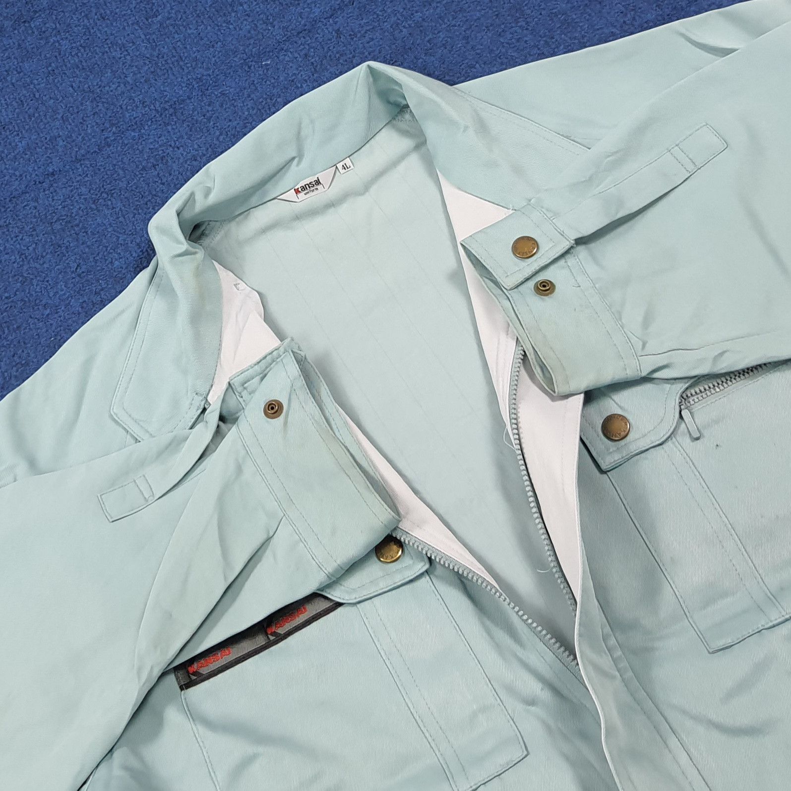 Japanese Brand Vintage Kansai Custom Number Nine Logo Work Jacket C286N10 Size US L / EU 52-54 / 3 - 5 Thumbnail