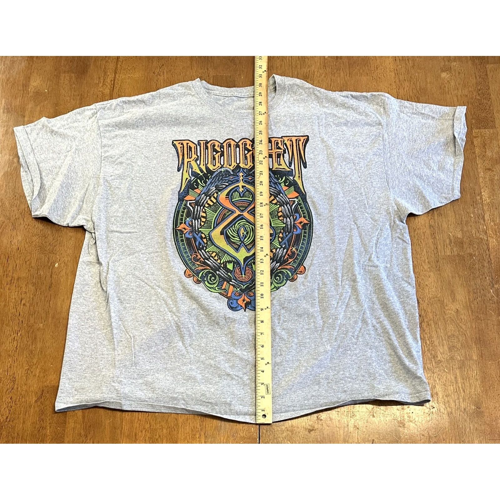 Vintage Ricochet Wrestling Shirt 3XL Gray Adult Size US XXL / EU 58 / 5 - 6 Thumbnail