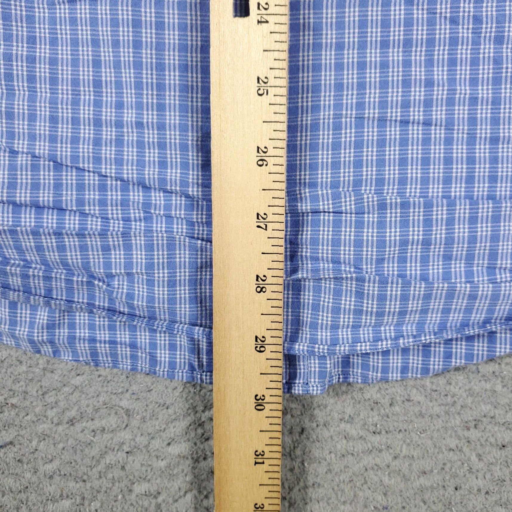Tommy Hilfiger Tommy Hilfiger Shirt Adult M Blue Plaid Button-Up Long Sleeve Cotton Regular Fit Mens Size US M / EU 48-50 / 2 - 4 Thumbnail