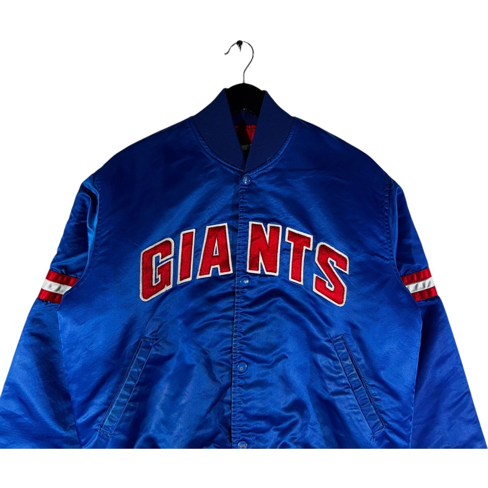 Starter Vintage Starter New York Giants Satin Bomber Jacket 90s Size US M / EU 48-50 / 2 - 2 Thumbnail