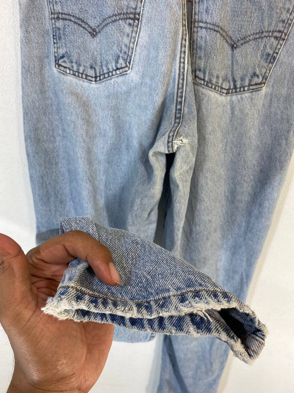 Levi's vintage levis 550 relaxed fit orange tab denim made in usa Size US 33 - 4 Thumbnail