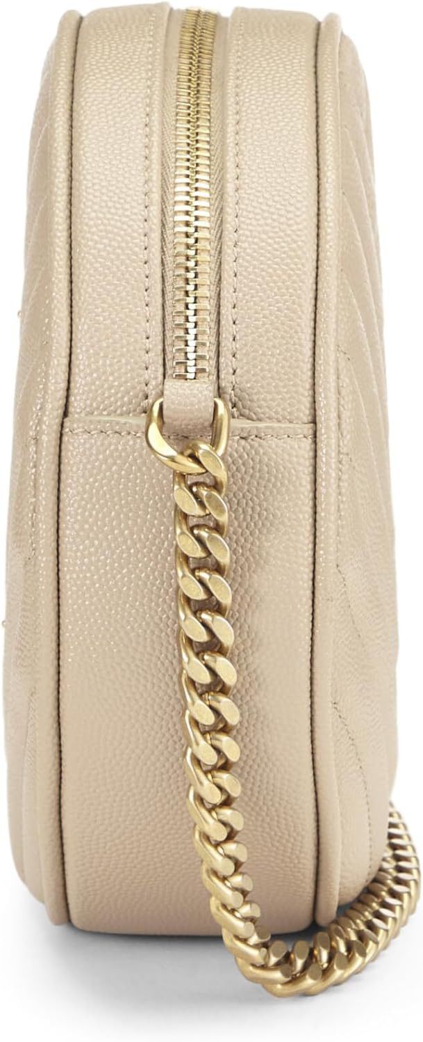 Saint Laurent Paris o1b1hav110724 Size: OS / Vinyle Round Bag in Soft Cream Size ONE SIZE - 3 Thumbnail