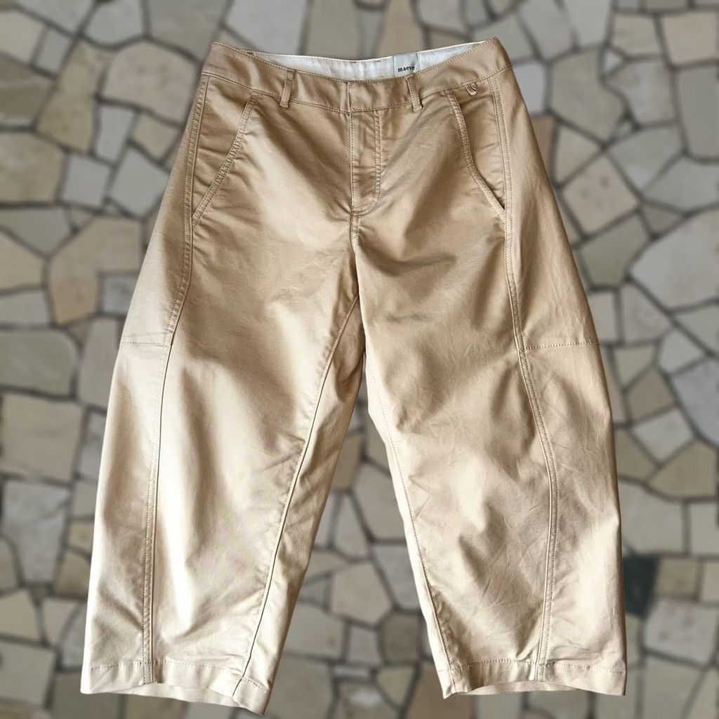 Anthropologie Anthropologie Maeve Barrel Leg Chino Trouser Women’s 6P Size 28" / US 6 / IT 42 - 1 Thumbnail