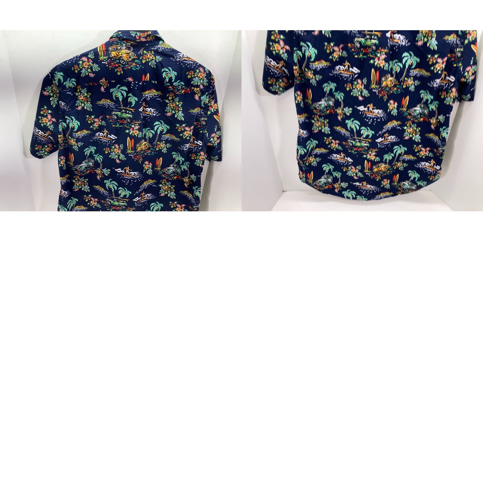 Gap Gap Hawaiian Shirt Mens Medium Blue Palm Tree Graphic Standard Fit Short Sleeve Size US M / EU 48-50 / 2 - 9 Thumbnail