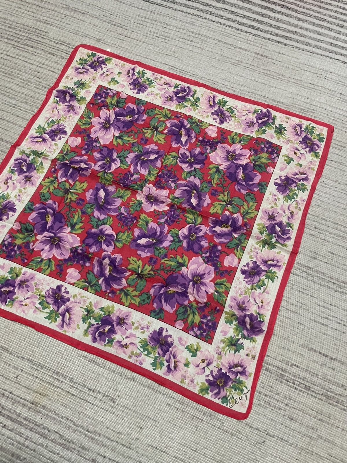 Kenzo Vintage Kenzo handkerchief bandana pocket square Size ONE SIZE - 2 Thumbnail
