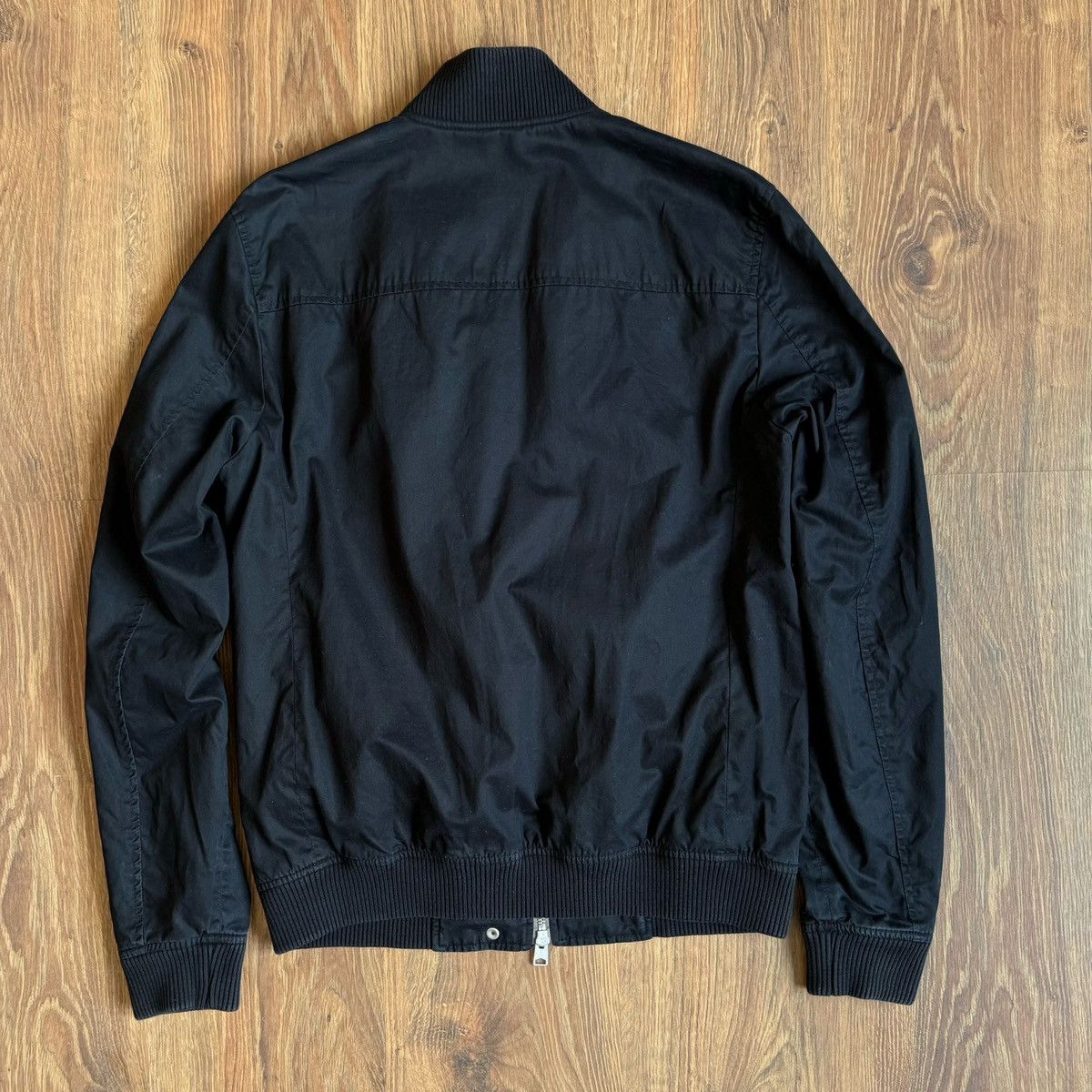 Allsaints All Saints Marlowe Bomber Jacket Double Zip Cotton Black Size US S / EU 44-46 / 1 - 6 Thumbnail