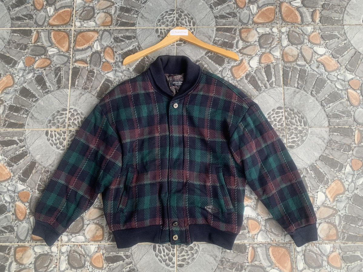 Vintage × Yves Saint Laurent Vintage Yves Saint Laurent Wool Tartan Plaid Jacket Size US L / EU 52-54 / 3 - 1 Thumbnail