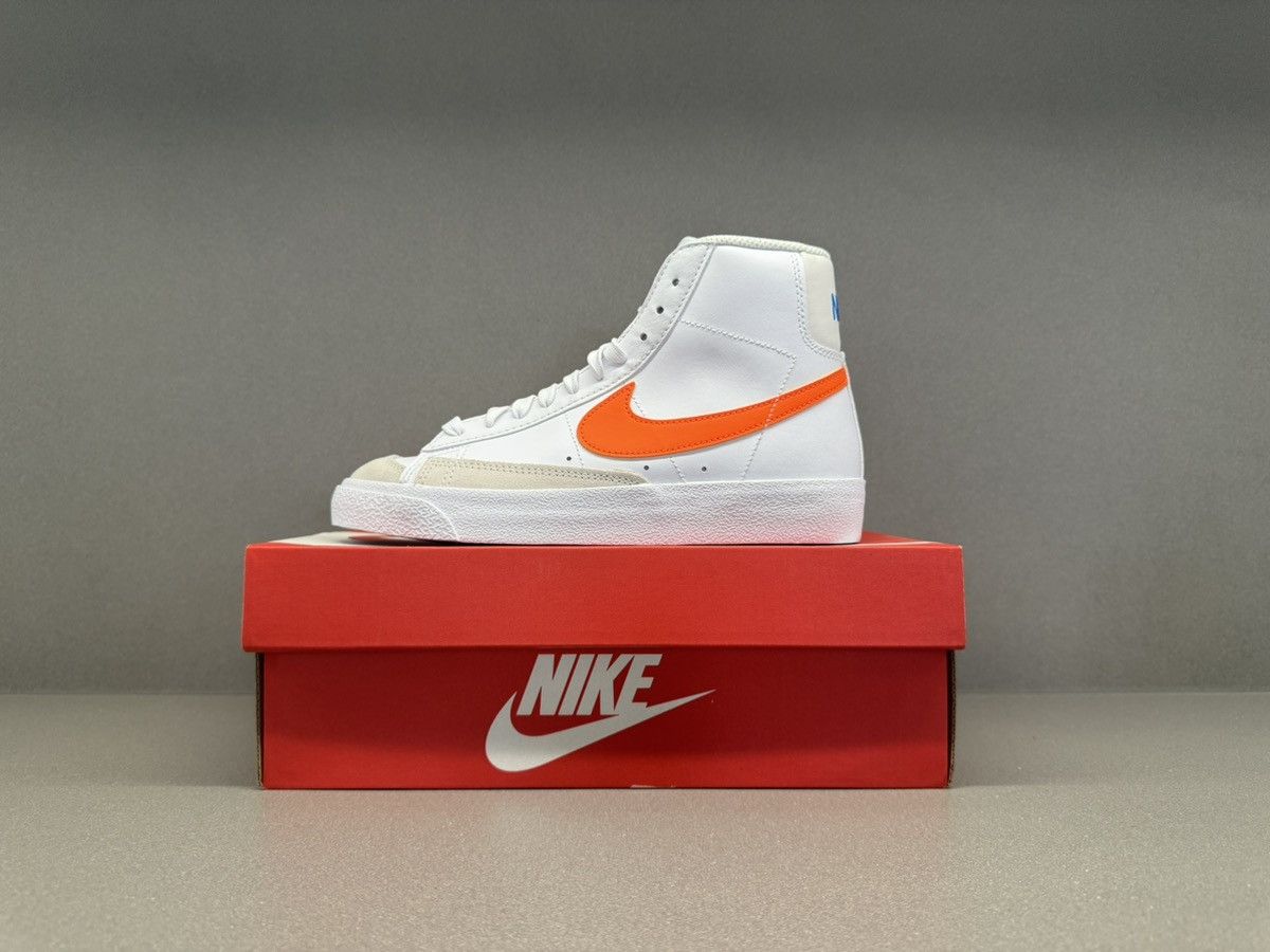 Nike Nike Blazer Mid 77 White Total Orange GS Size US 6.5 / IT 36.5 - 2 Thumbnail