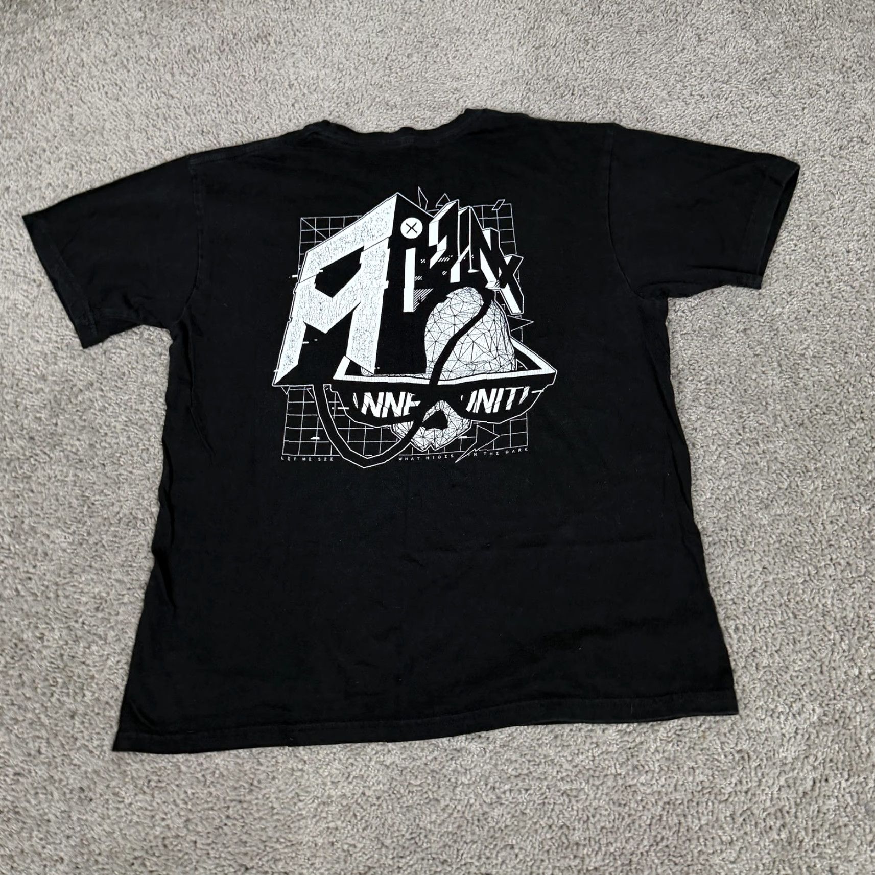 Vintage Munition J!NX Shirt Mens Medium Black Skull Graphic Tee Gaming Streamer Size US M / EU 48-50 / 2 - 7 Thumbnail