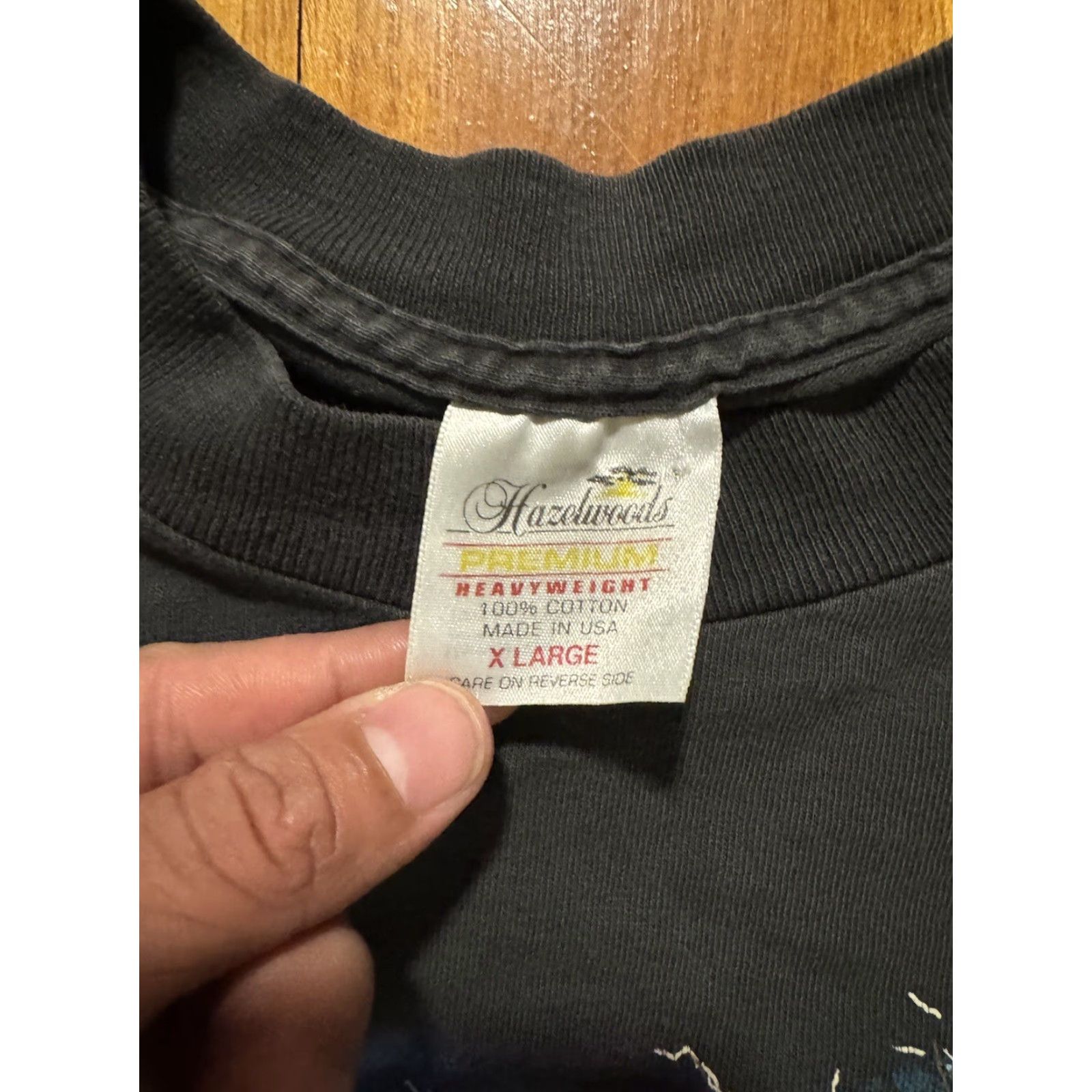 Vintage VINTAGE Hazelwood Premo American Eagle T Shirt Men’s L Short Sleeve Crew Neck Cotton USA Black Single Stitch Vintage Patriotic Eagle Theme Mens Size US XL / EU 56 / 4 - 4 Thumbnail