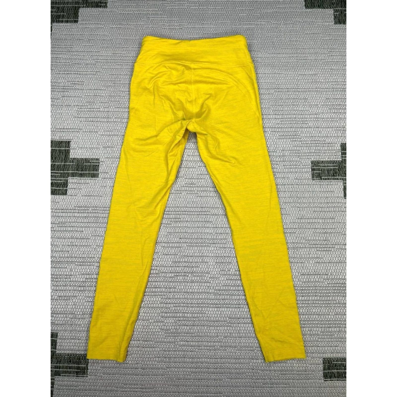 Outdoor Voices Outdoor Voices Leggings Womens Small Yellow Nylon Mid Rise Core 7 8 Tech Sweat Ankle Activewear Athleisure Slim Size 28" / US 6 / IT 42 - 2 Thumbnail