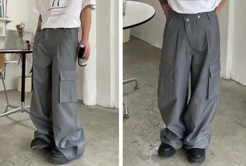 Japanese Brand Miyauchi x Itou Baggy Gray High Waist Pants Size US 30 / EU 46 - 7 Thumbnail