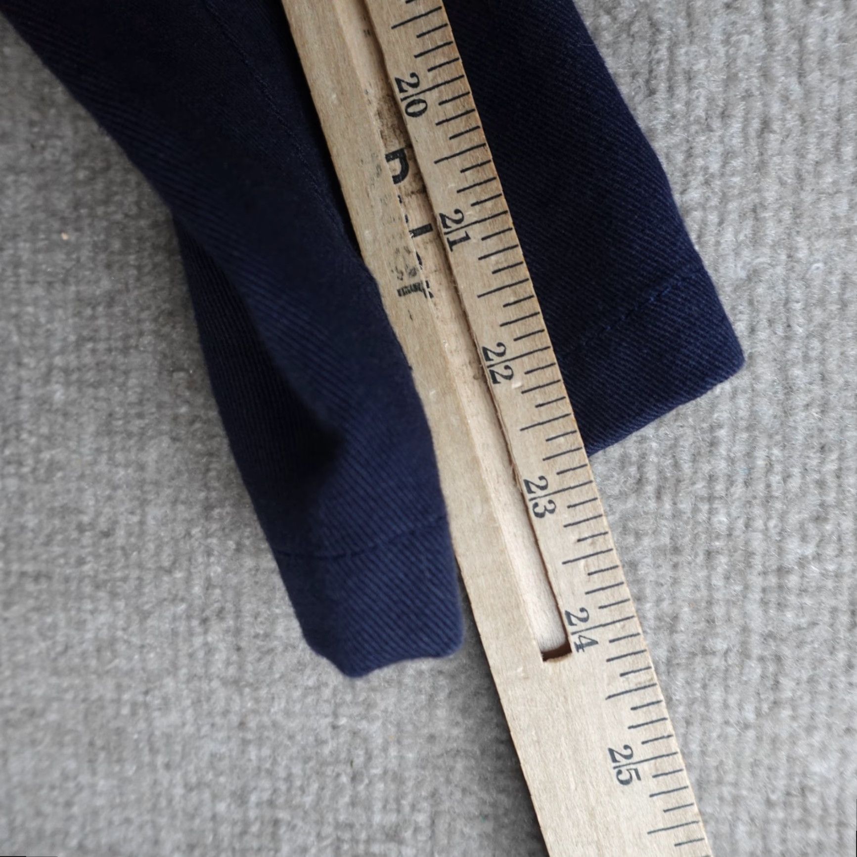 Vintage Carrier Company Sport Coat Blazer Jacket Medium Blue Notch Lapel Three-Button Single-Breasted Men Regular Cotton Casual Sports Vintage: No Size 40R - 6 Thumbnail