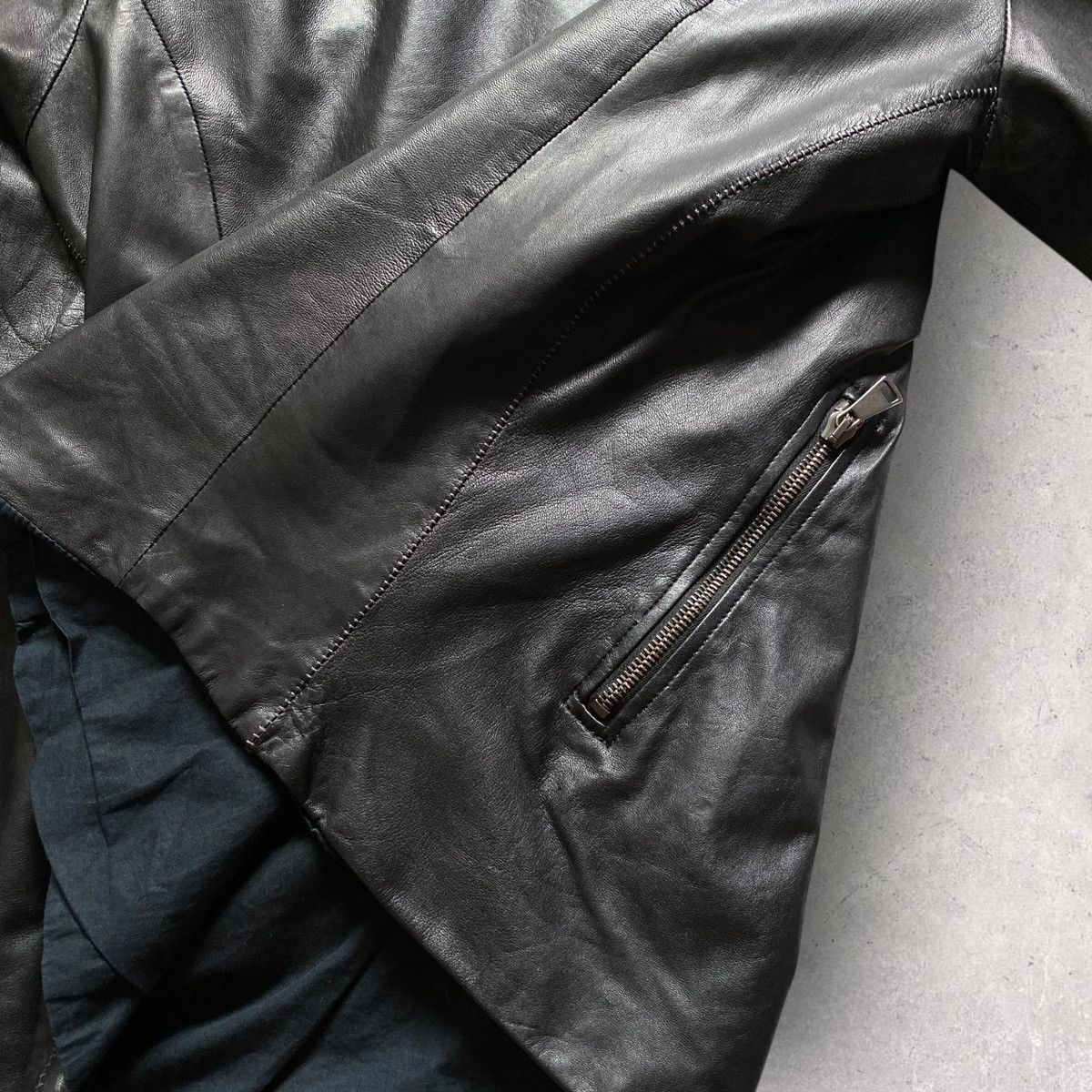 10sei0otto Vintage 10Sei0Otto Leather Jacket Black style Rick owens 00s Size US M / EU 48-50 / 2 - 4 Thumbnail