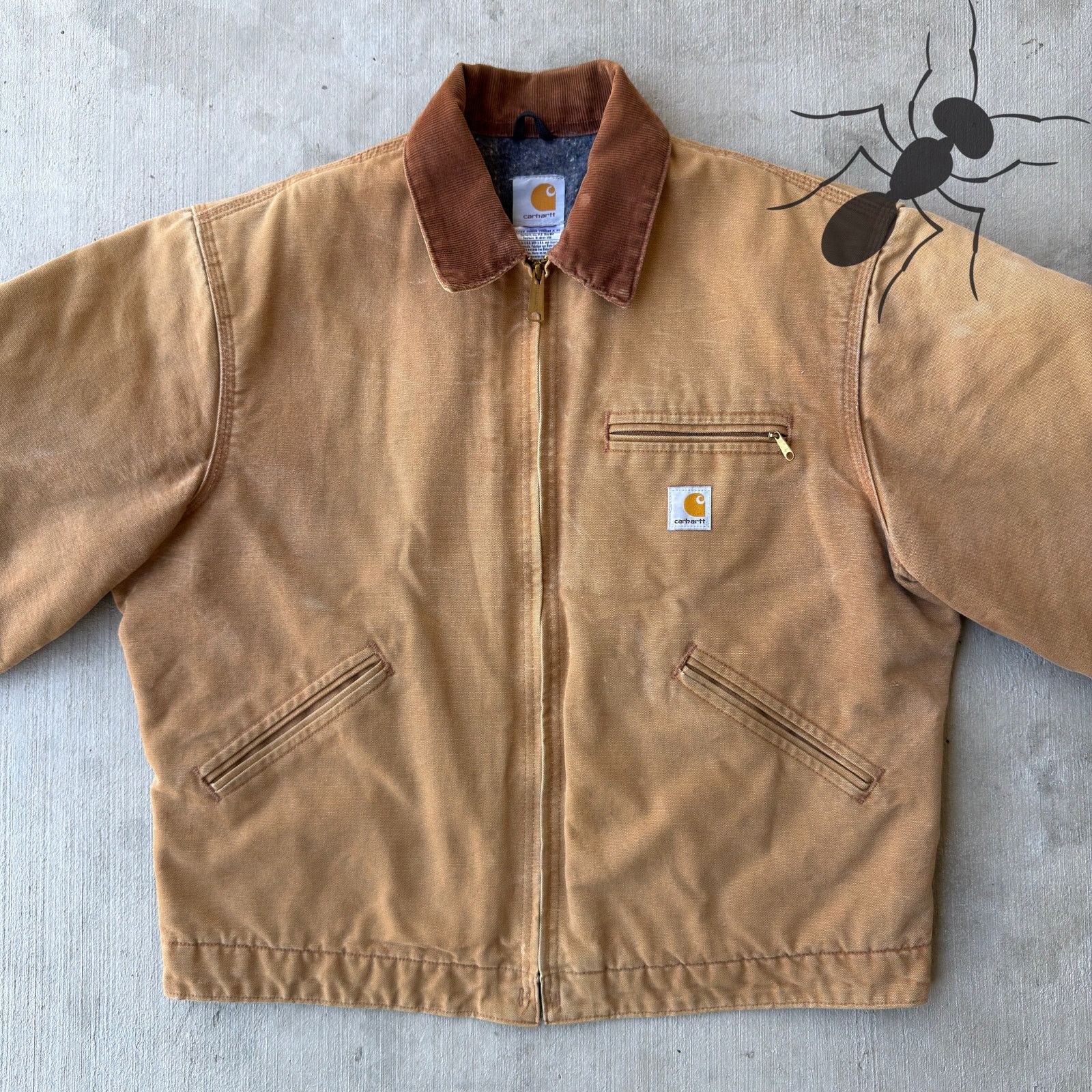Carhartt × Vintage Carhartt J01 Brown Detroit work wear jacket Size US L / EU 52-54 / 3 - 3 Thumbnail