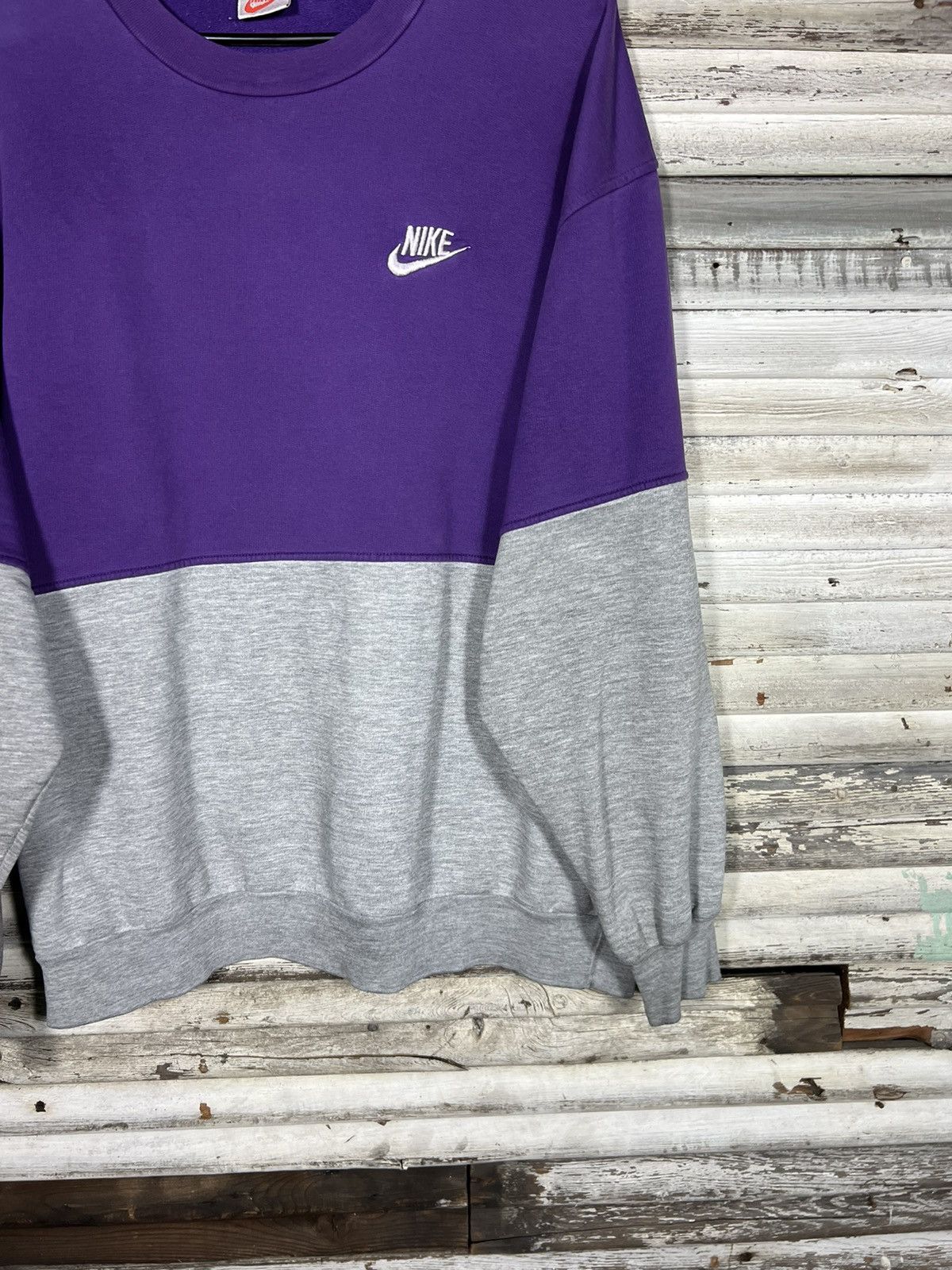 Nike × Vintage Vintage Two Tone Nike Sweatshirt Size US XL / EU 56 / 4 - 3 Thumbnail