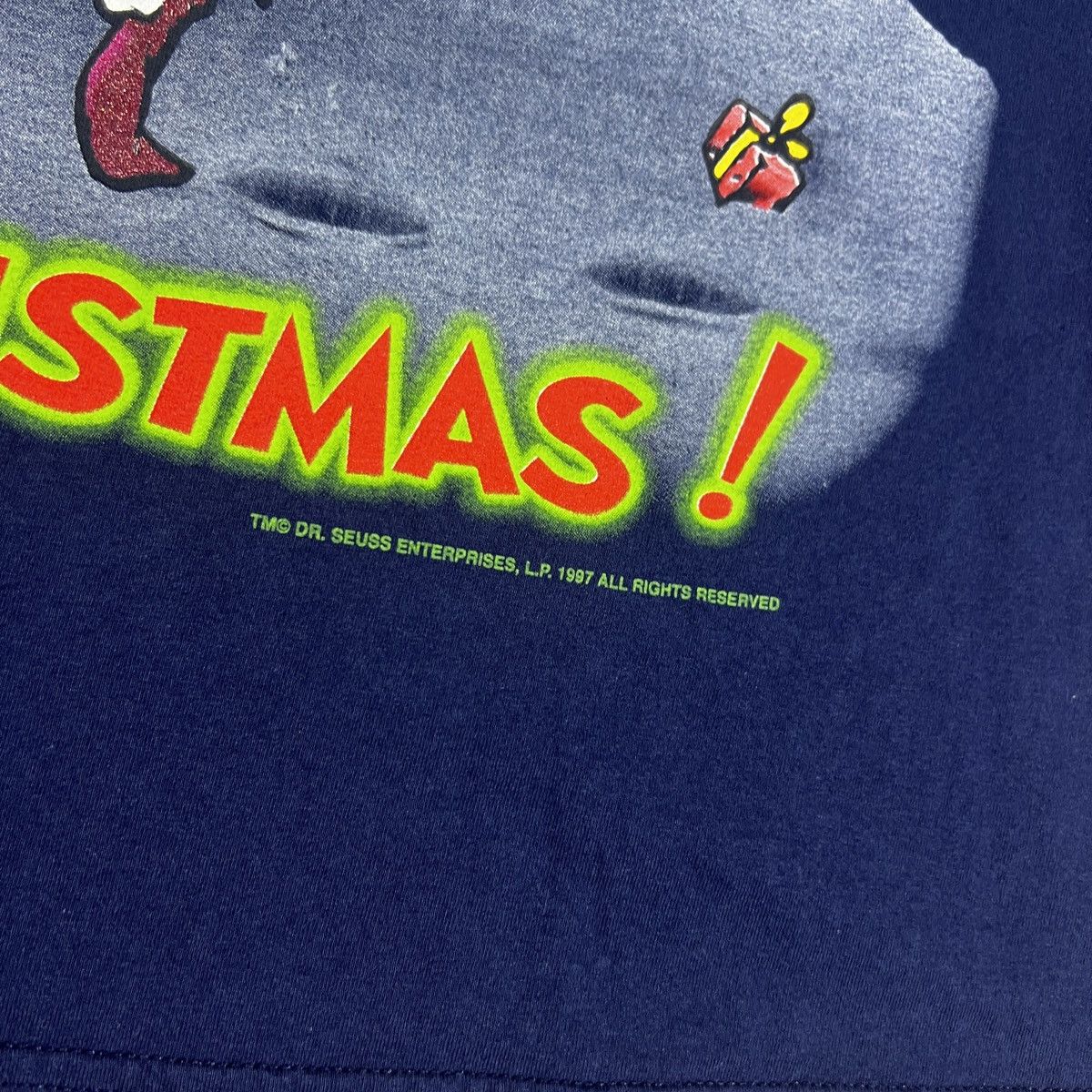 Vintage 1997 DR SEUSS HOW THE GRINCH STOLE CHRISTMAS Size US XL / EU 56 / 4 - 4 Thumbnail
