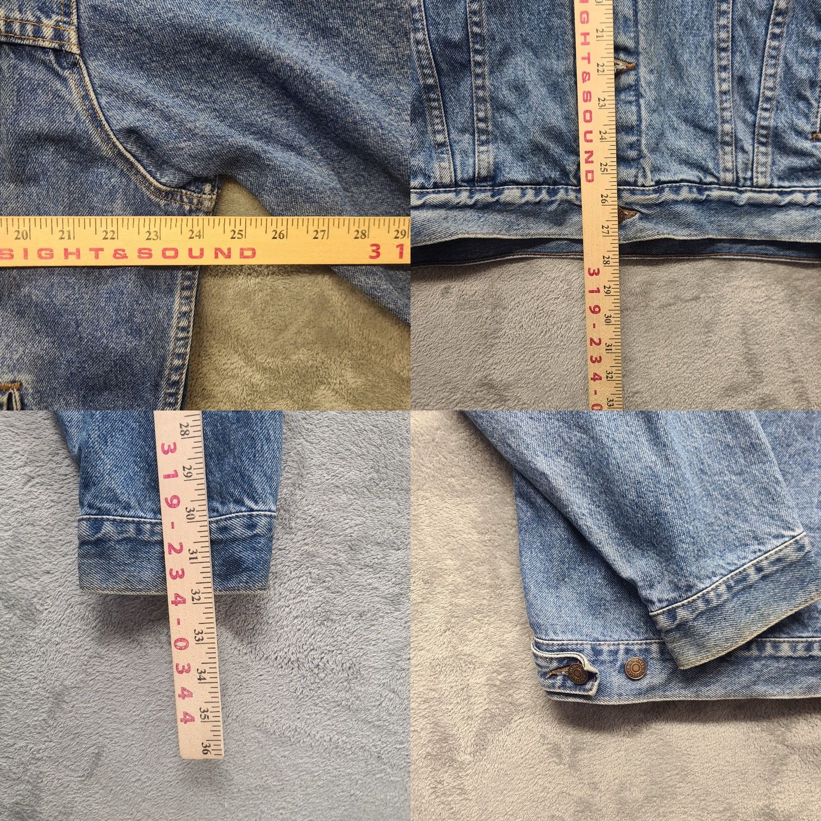Levi's VINTAGE Levi’s Denim Jacket Men’s Large Trucker USA Made Leather Collar Size US L / EU 52-54 / 3 - 8 Thumbnail