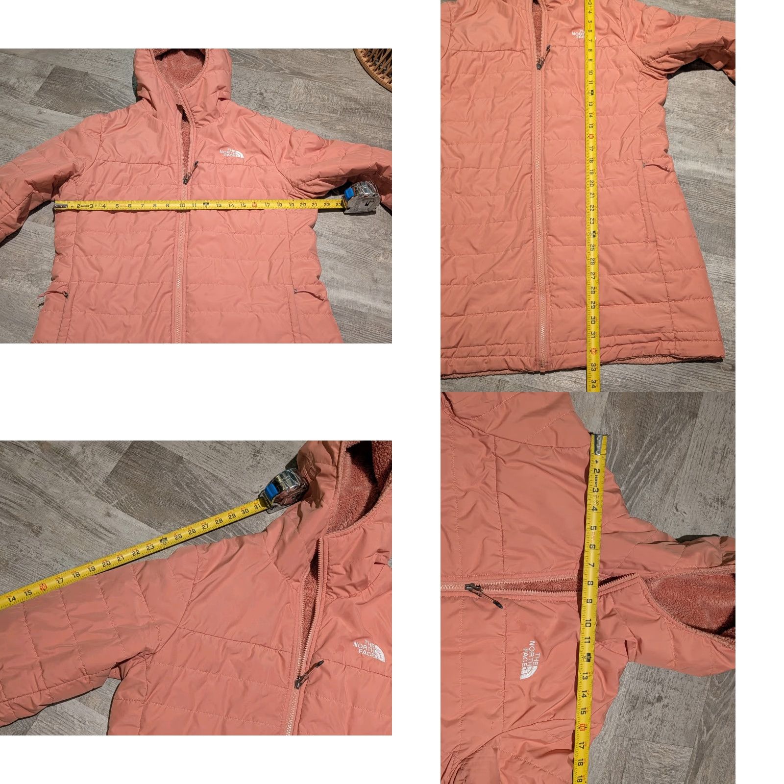 The North Face The North Face Jacket Womens Large Pink Mossbud Reversible Hooded Fleece Parka Size L / US 10 / IT 46 - 8 Thumbnail