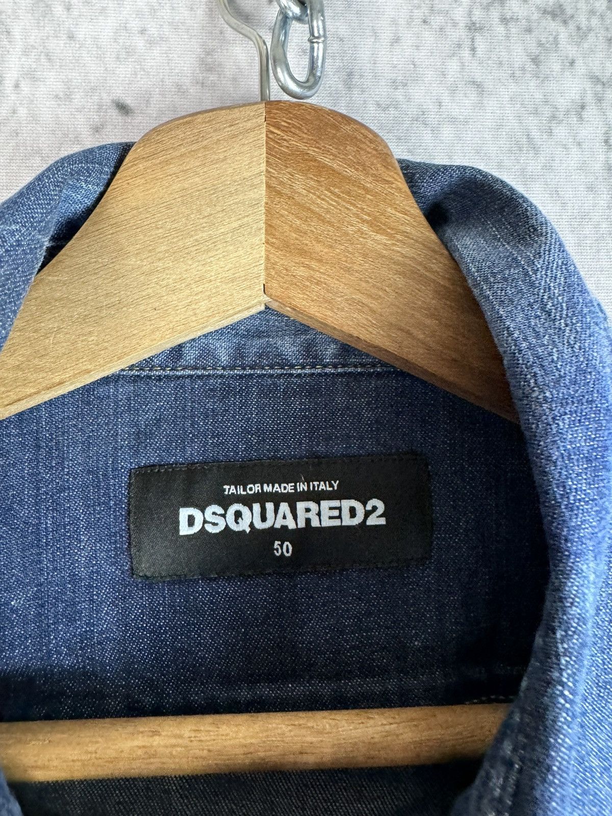 Dsquared2 Disquared2 Snap Button Up Denim Western Shirt Bleach Rare Size US L / EU 52-54 / 3 - 3 Thumbnail