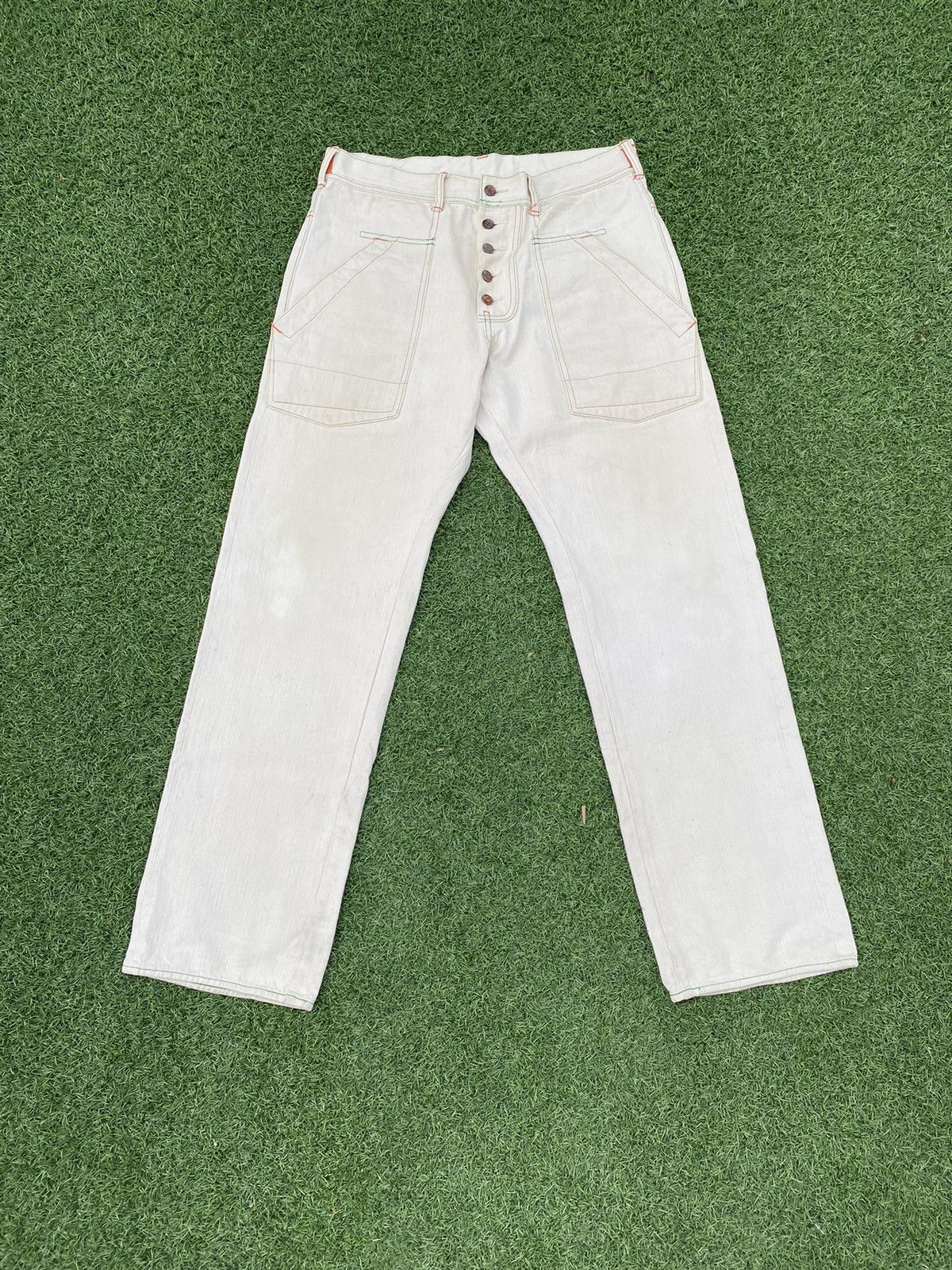 Evisu EVISU GENES OSAKA BY HIDEHIKO YAMANE WITH PINK SELVEDGE Size US 36 / EU 52 - 7 Thumbnail