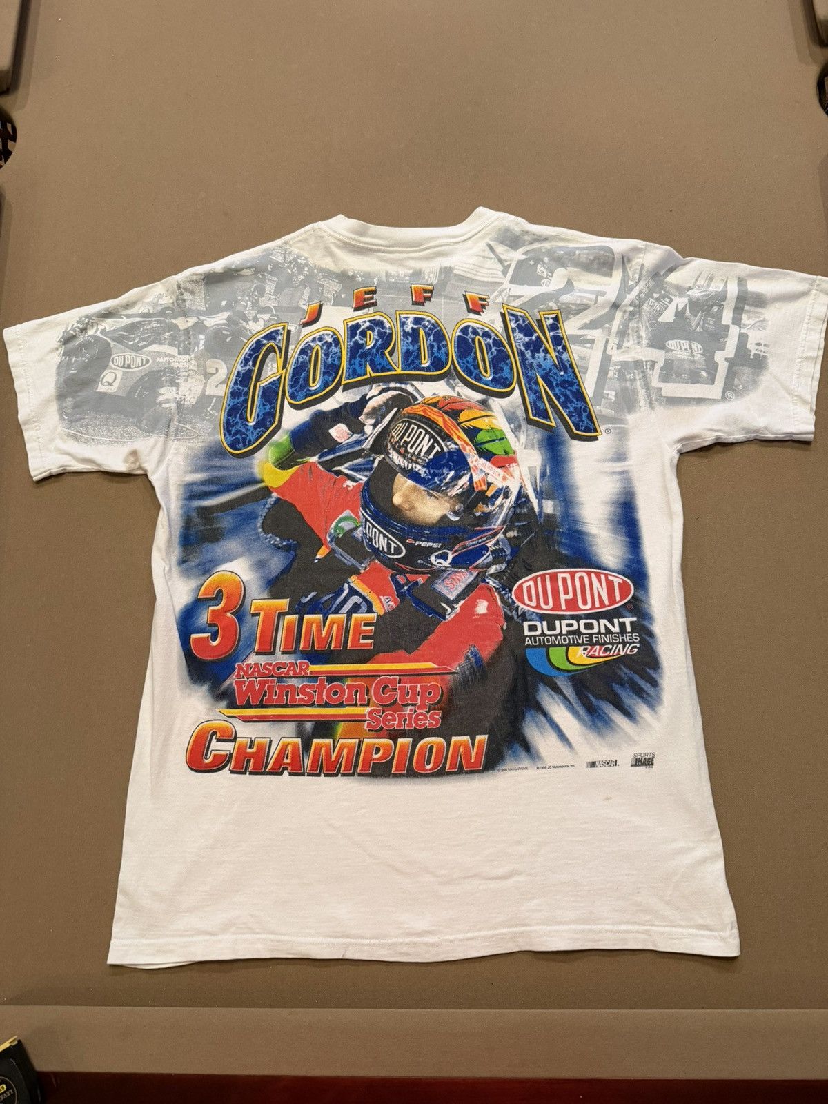 Vintage Vintage Jeff Gordon 3-peat Tee Size US XL / EU 56 / 4 - 5 Thumbnail