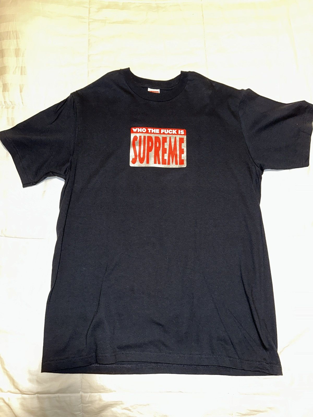 Supreme Navy Who is Supreme Shirt Size US M / EU 48-50 / 2 - 1 Thumbnail