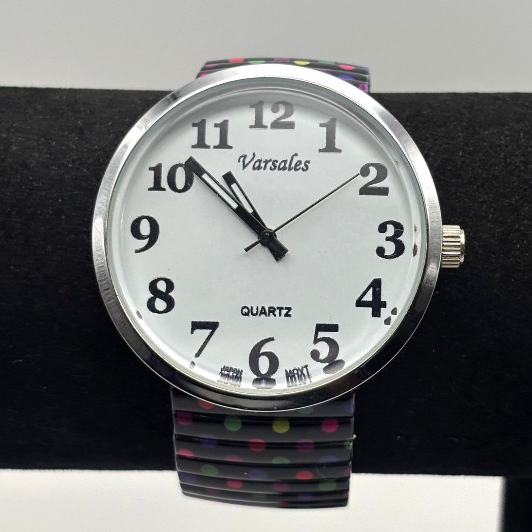 Other Varsales Ladies Silver Pok A Dot Watch Size ONE SIZE - 2 Thumbnail