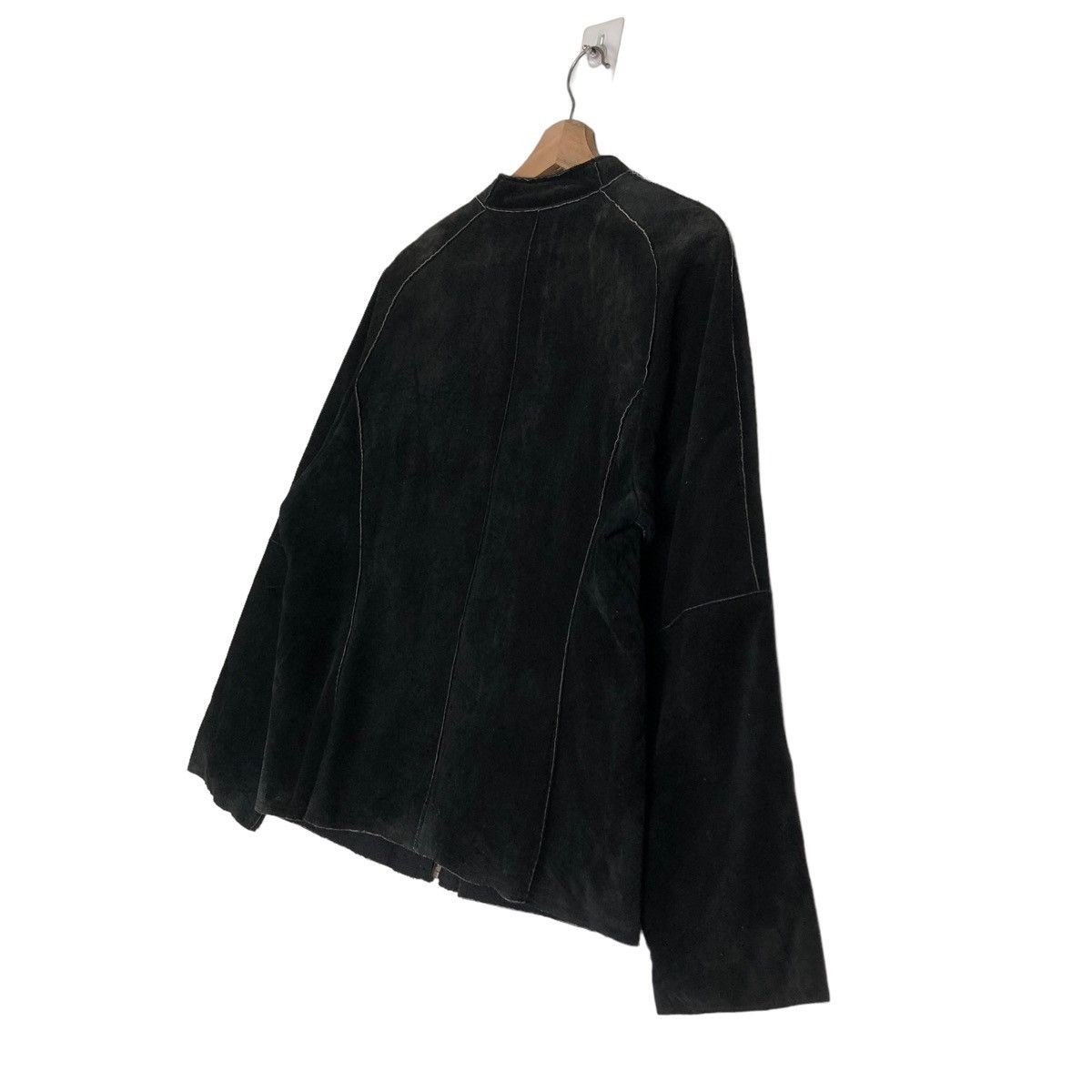 Hiroko Koshino Homme 🔥GENUINE LEATHER BIKER JACKET CROPPED HIROKO BIS SHEARLING Size M / US 6-8 / IT 42-44 - 10 Thumbnail