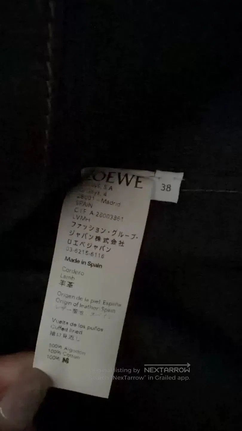 Loewe classic loewe lambskin leather jacket for women. Size US M / EU 48-50 / 2 - 5 Thumbnail
