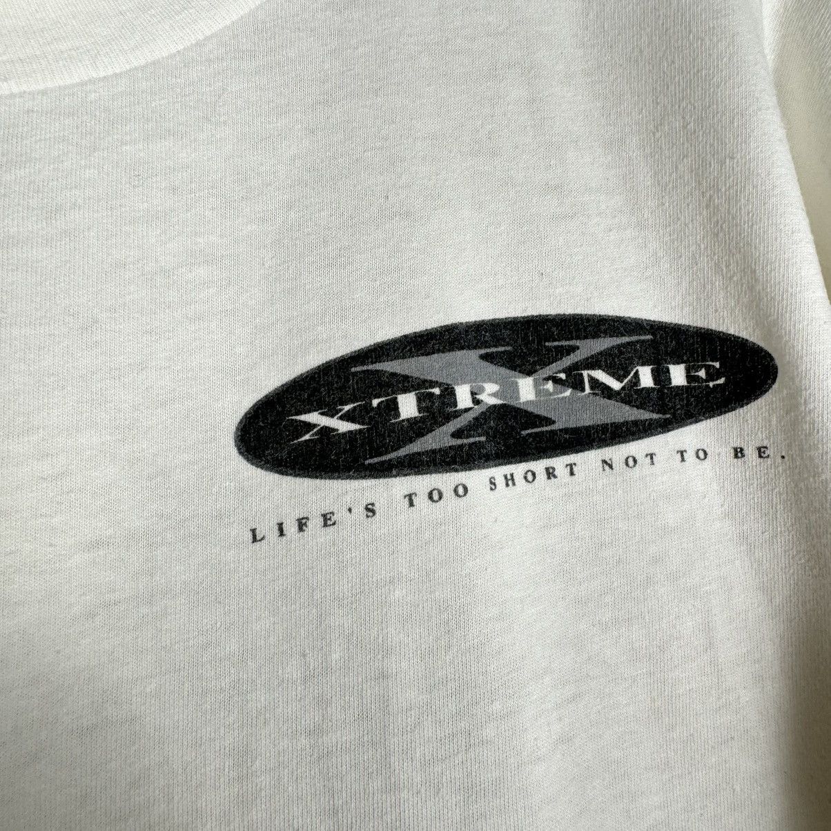 Vintage Vintage 1992 Xtreme Canyon Gang Wanted Oneita T Shirt Size US XL / EU 56 / 4 - 4 Thumbnail