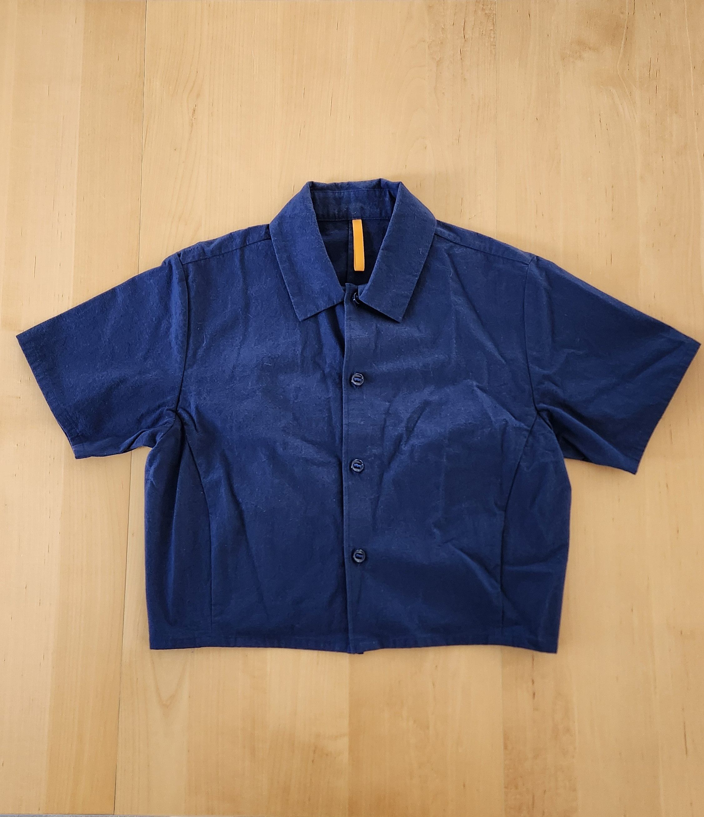 MAN-TLE Man-tle R6 WS1 Navy Wash Cropped Shirt (Bio Wash) Size M / US 6-8 / IT 42-44 - 7 Thumbnail