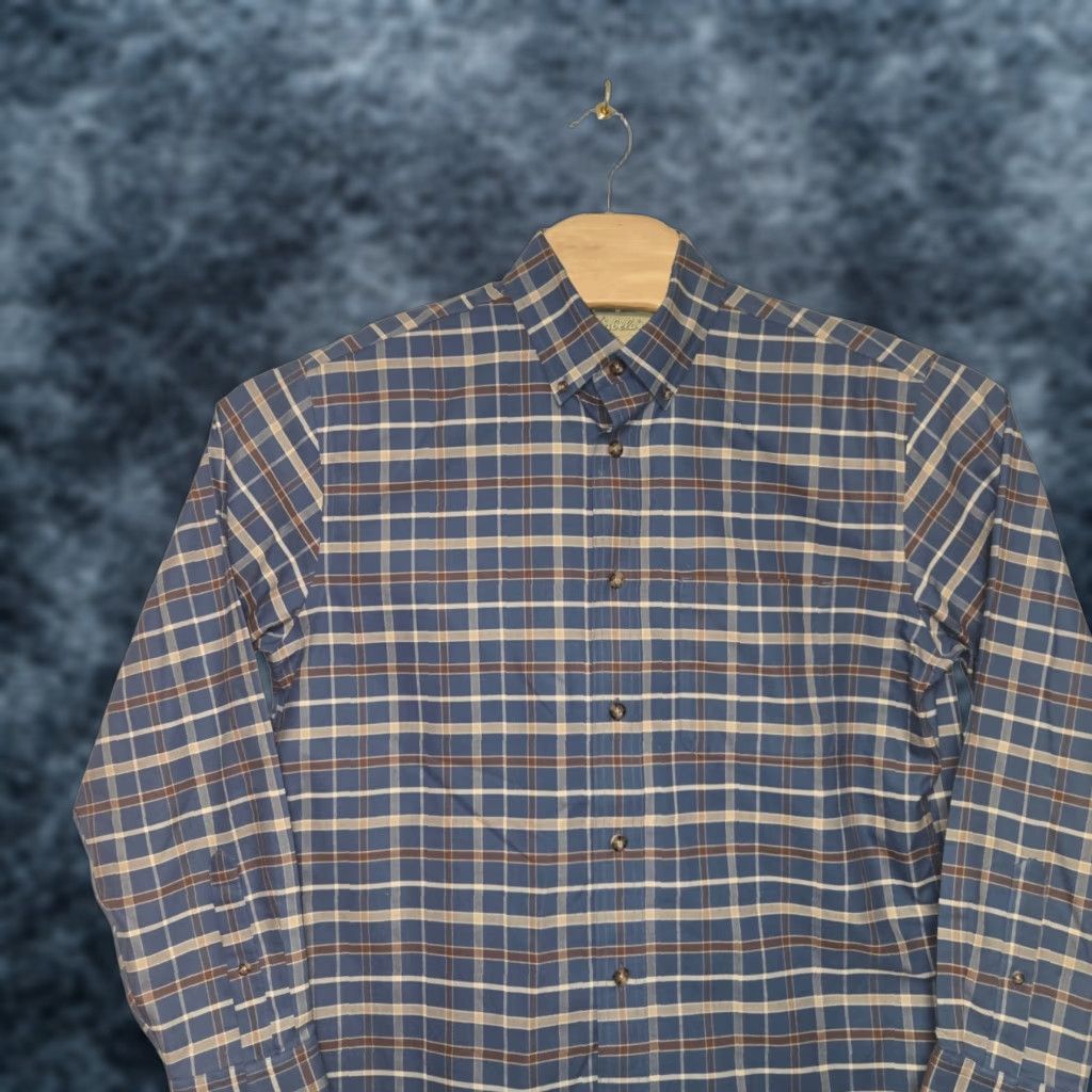 Vintage Cabela's Shirt Men's M Plaid Long Sleeve Button-Up with Pockets NWOT Outdoor Camp Casual Workwear Blue Size US M / EU 48-50 / 2 - 1 Thumbnail