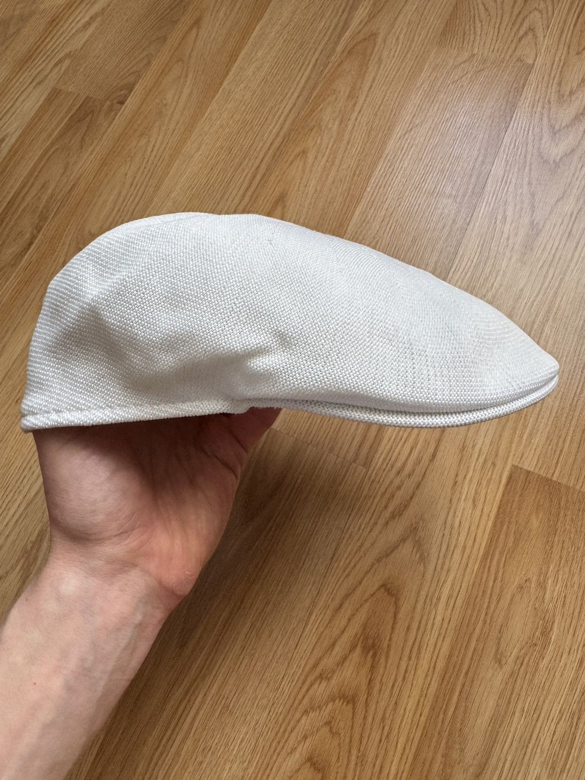 Hugo Boss HUGO Boss White Mesh Flat Cap Summer Ivy Driving Hat Golf M Size ONE SIZE - 4 Thumbnail
