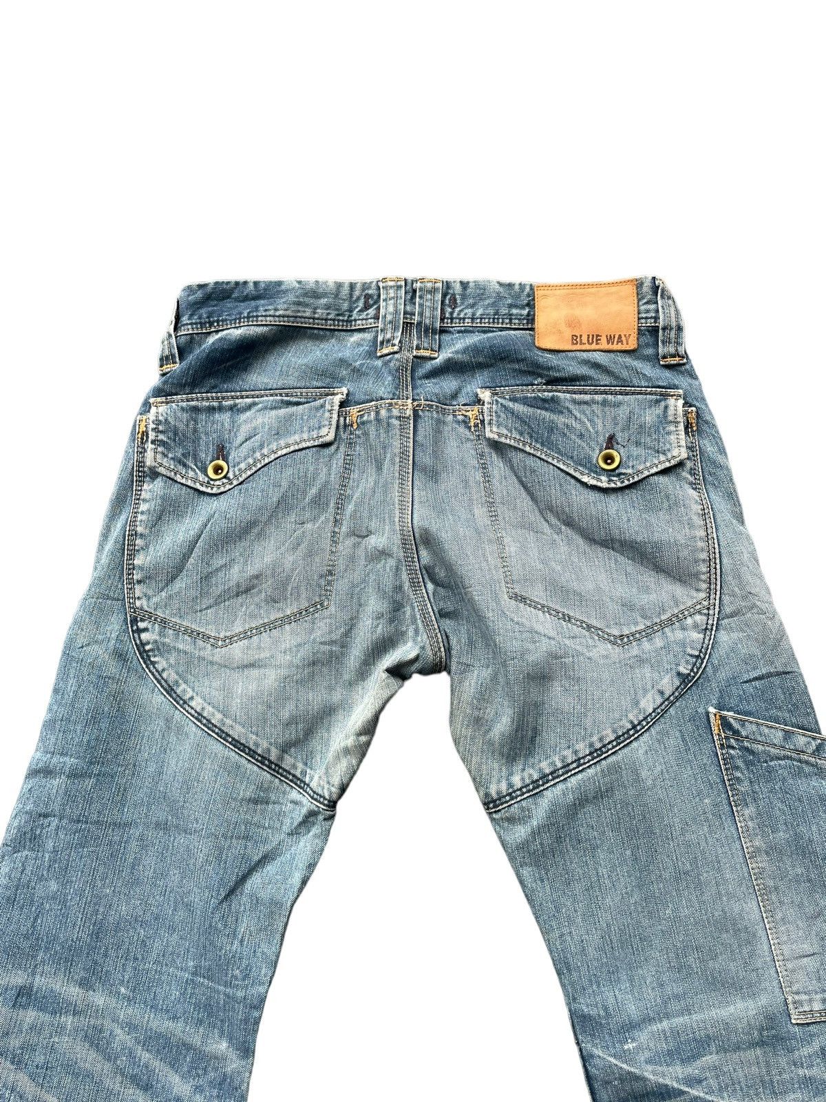 Japanese Brand × Vintage Vintage Blue Way Faded Denim Size US 33 - 8 Thumbnail