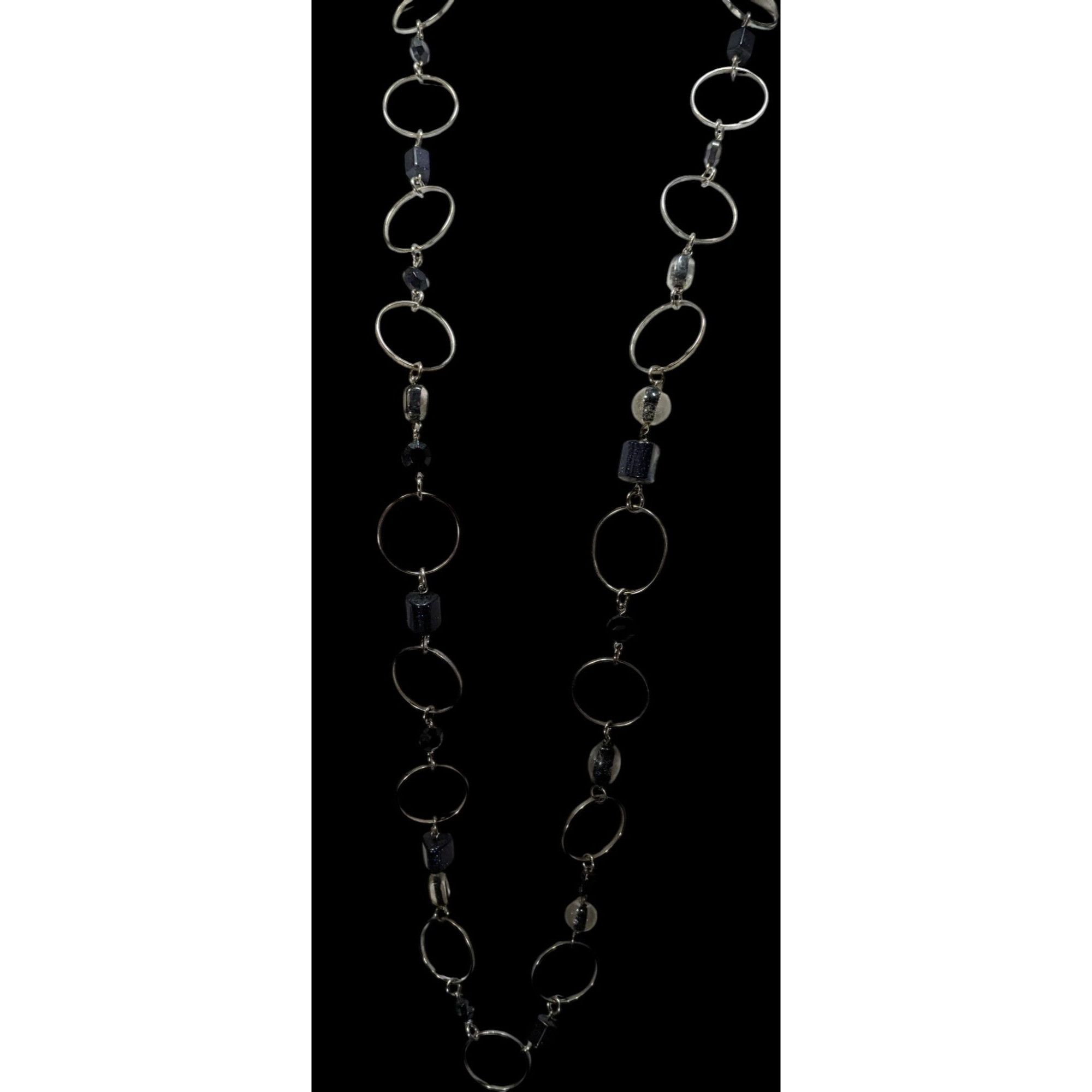 Other Lia Sophia Moondust Midnight Blue Sparkle Beaded Necklace Wi Size ONE SIZE - 5 Thumbnail