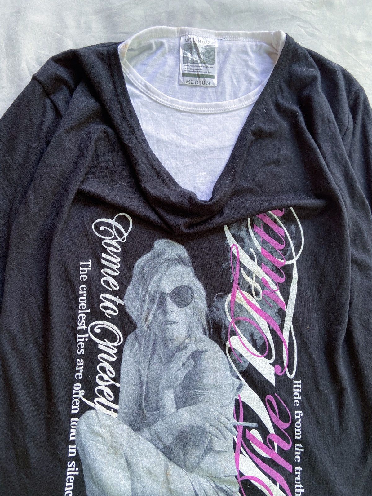 Japanese Brand 🌸DOUBLE LAYER MODISH GAZE POEM TEE Size US S / EU 44-46 / 1 - 2 Thumbnail