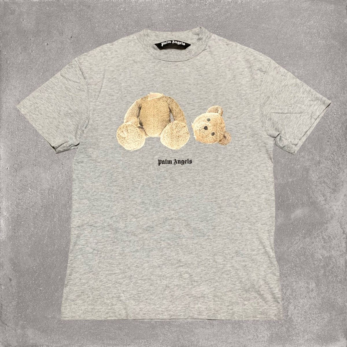 Palm Angels Small Classic Bear Grey Tee