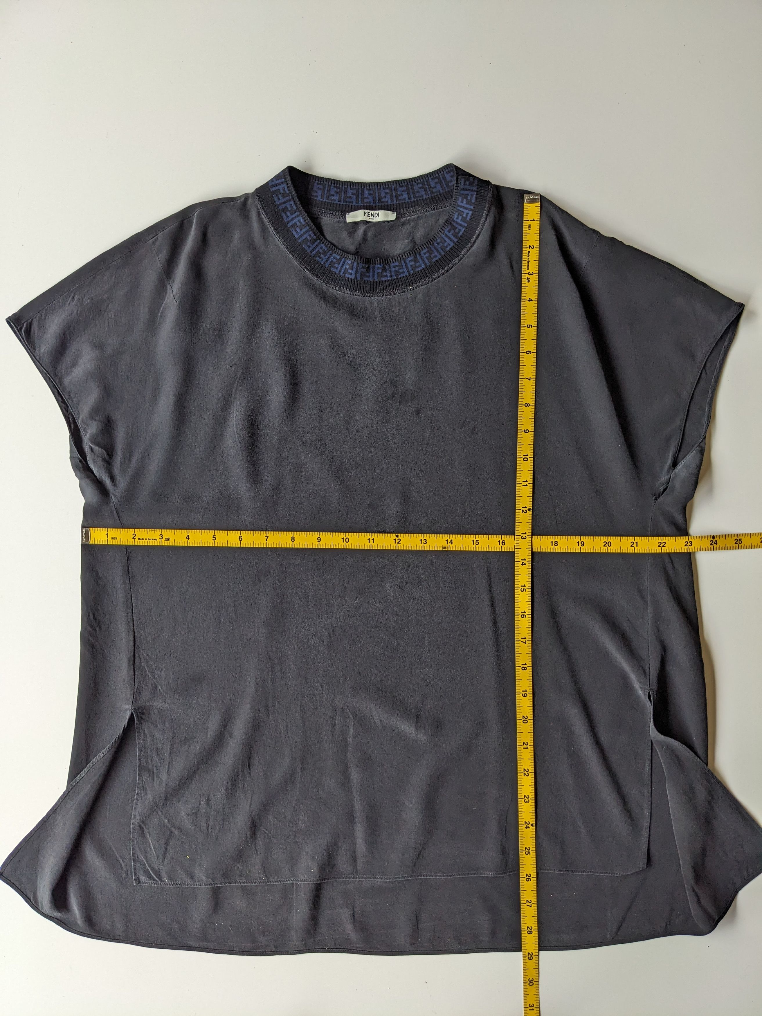 Fendi Fendi Zucca jacquard ribbed collar silk Size M / US 6-8 / IT 42-44 - 6 Thumbnail