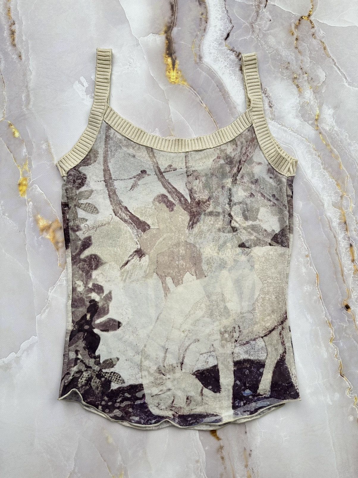 Iceberg Iceberg Mesh Printed Tank Top Size S / US 4 / IT 40 - 6 Thumbnail