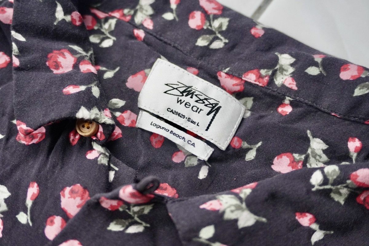 Stussy Stussy button up rayon red roses full printed rare piece Size US L / EU 52-54 / 3 - 5 Thumbnail