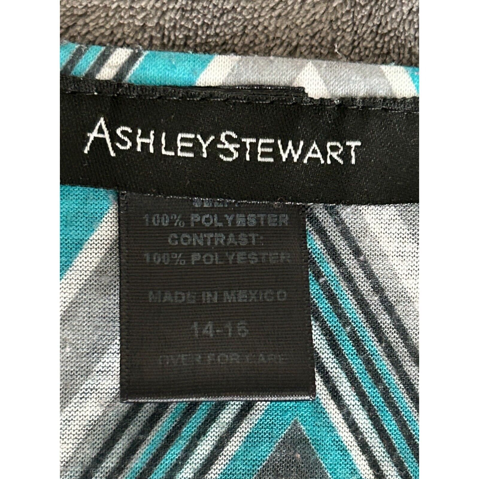 Laura Ashley ASHLEY STEWART White w/ Silver chiffon Round Neck Sleeveles Size XL / US 12-14 / IT 48-50 - 5 Thumbnail