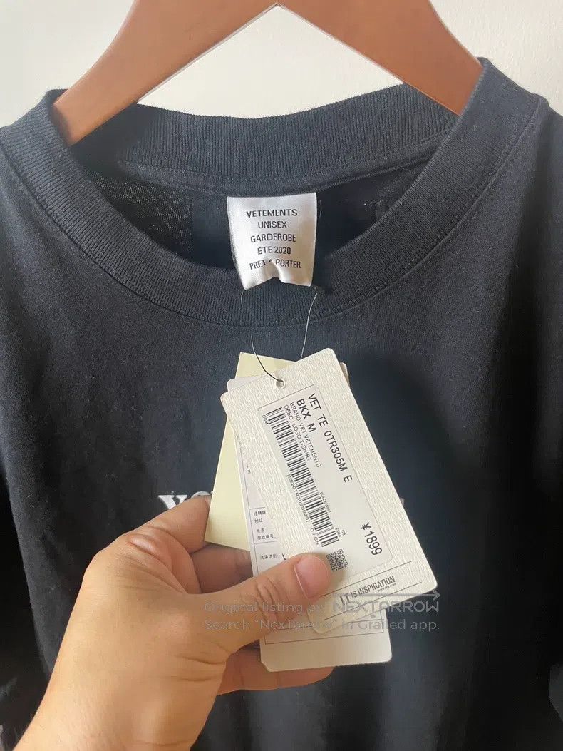 Vetements Vetements Branded Foam Print T-Shirt Size US M / EU 48-50 / 2 - 3 Thumbnail