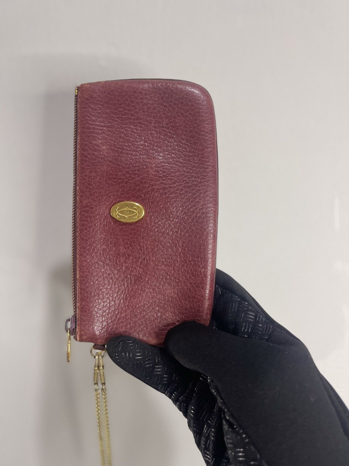 Cartier Luxury Vintage Cartier Leather Wrislet Pouch Size ONE SIZE - 1 Thumbnail