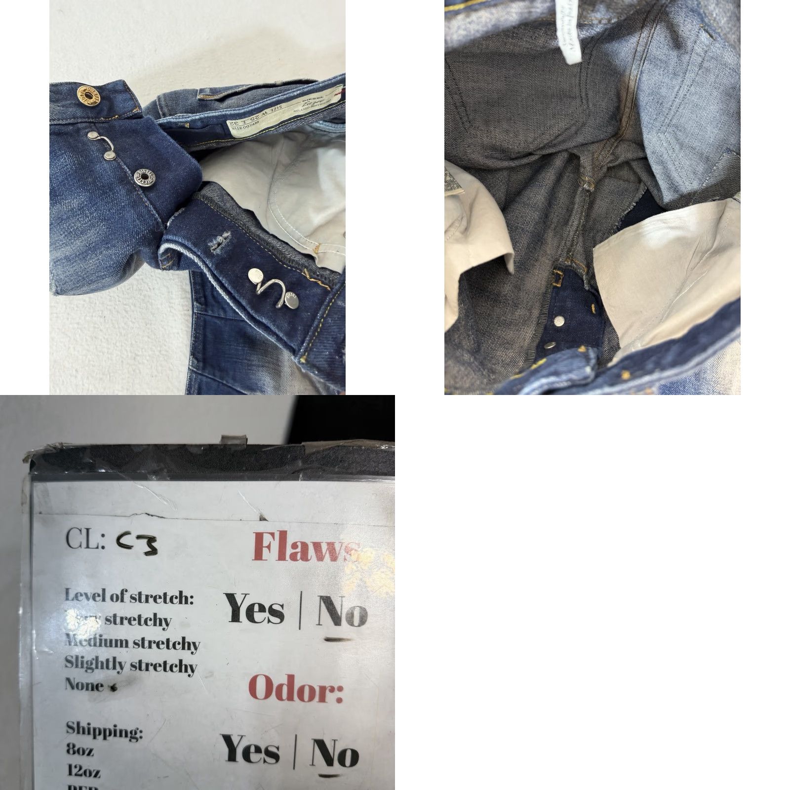 Diesel Diesel Jeans Boyfriend Relaxed Blue Denim Size 25 Womens 24in Inseam 32in L Distressed Bathrooms? Size 42" / US 20 - 9 Thumbnail