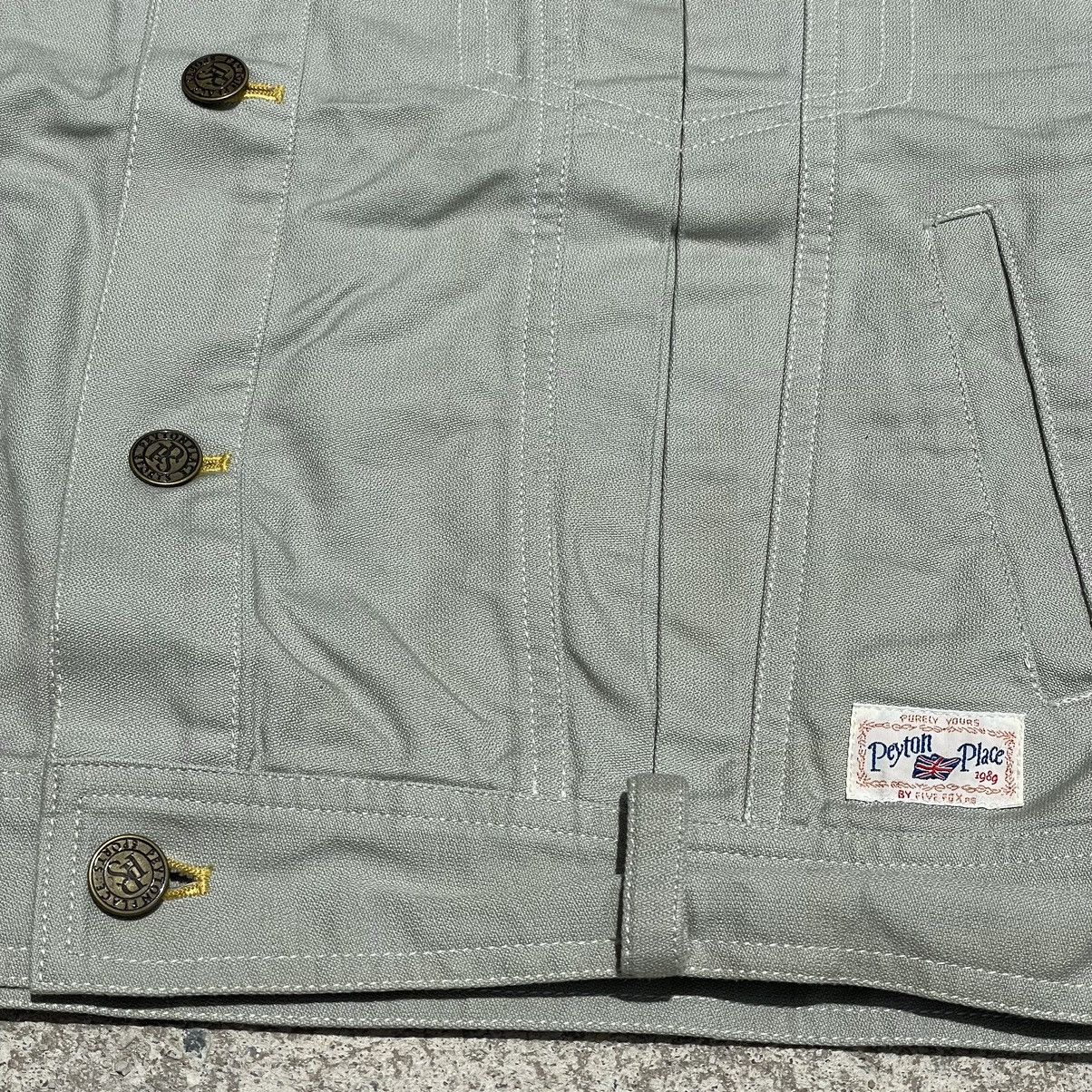 Japanese Brand “PEYTON PLACE SPORTS” PPFM FOR WOMAN FLORAL DENIM JACKET Size L / US 10 / IT 46 - 4 Thumbnail