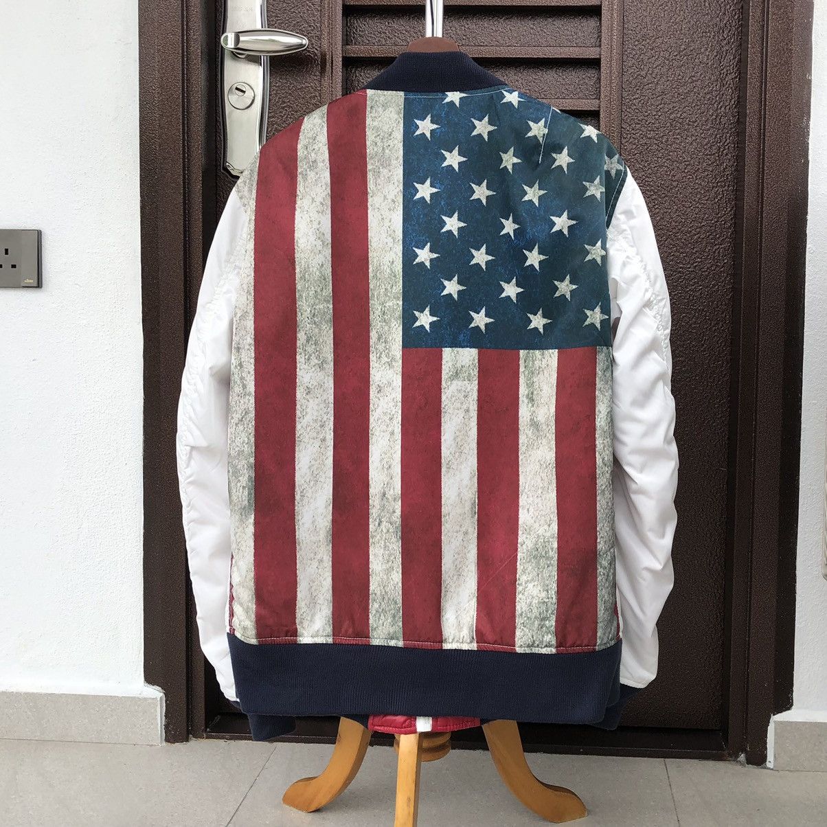 Avirex Avirex 35th Anniversary Flag USA Reversible Bomber Jacket Size US XL / EU 56 / 4 - 3 Thumbnail